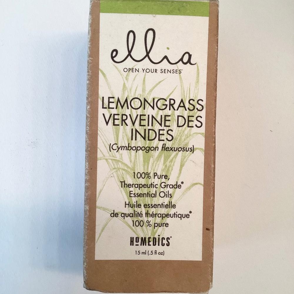 NEW!  ELLIA “Lemongrass” 100% Pure Therapeutic Essential Oil … 15 ml.